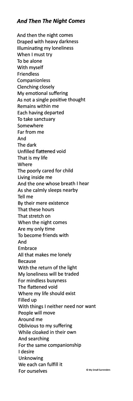 And Then The Night Comes