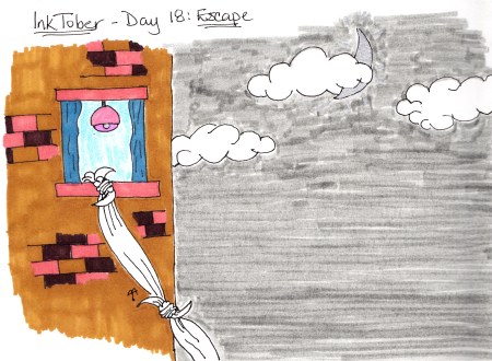 InkTober - Day 18 - Escape