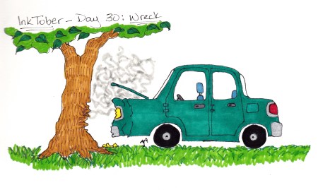 InkTober - Day 30 - Wreck