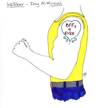 InkTober - Day 31 - Friend